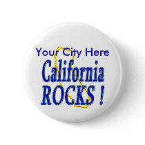 California Rocks ! buttons by TShirtDotCom California Rocks ! buttons