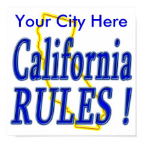 California Rules ! posters by TShirtDotCom California Rules ! posters