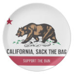 California, Sack the Bag Plate