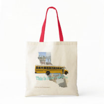 California School Bus Driver Tote Bag by Firecrackinmama California School Bus Driver Tote Bag