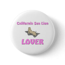 California Sea Lion Lover buttons by AnimalShirts California Sea Lion Lover buttons