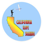 California Slope Soaring Round Sticker