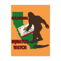 California Squatch Watch Postcard