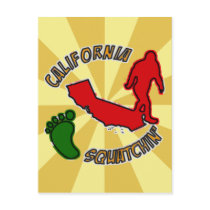 California Squatchin' Post Card