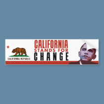California Stands for Change - Bumper Sticker bumper stickers by evarmy98x California Stands for Change - Bumper Sticker bumper stickers