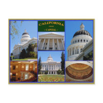 California state capital postcards