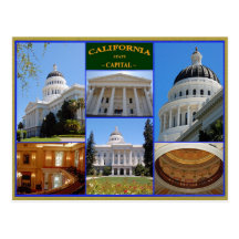 California state capital postcards