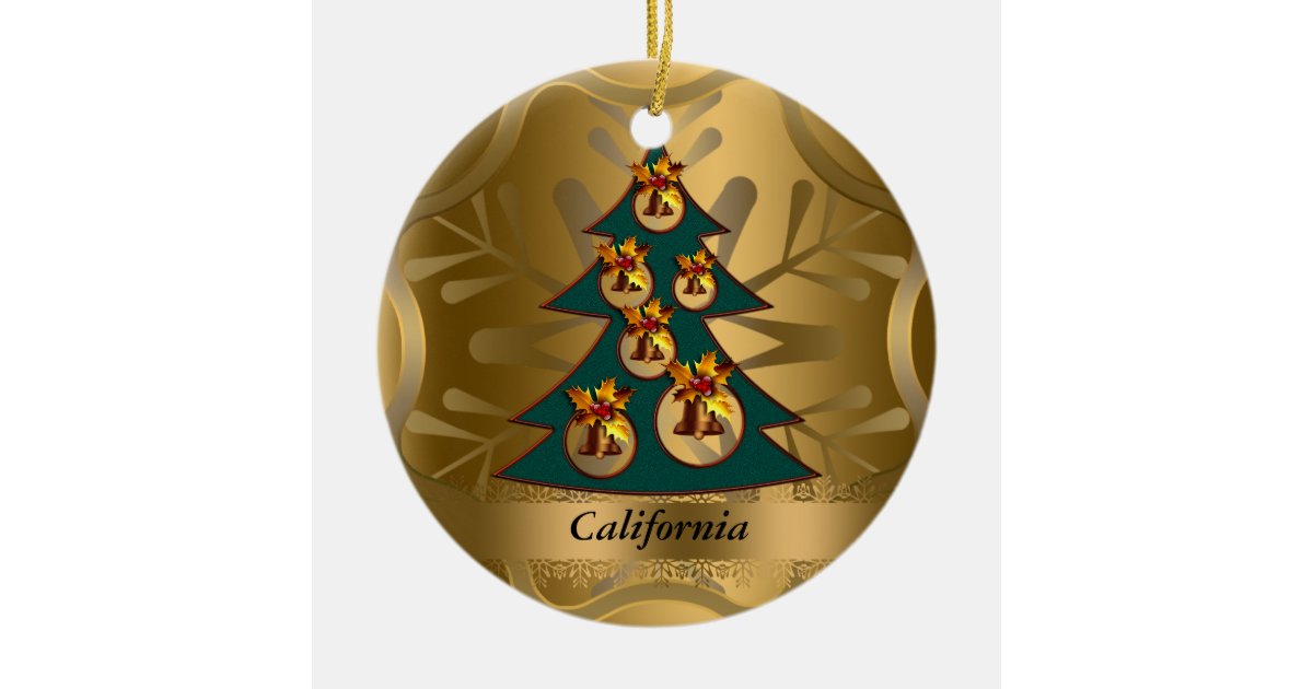 california state christmas ornament zazzle california state christmas ornament zazzle