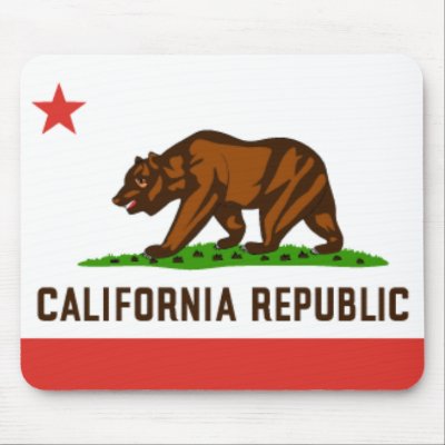 California state flag Mousepad by cooldudeproducts