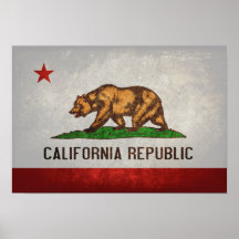 California State Flag Poster