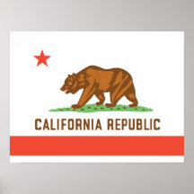 California State Flag Posters