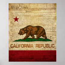 California State Flag Print