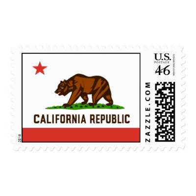 California state flag Stamps by cooldudeproducts