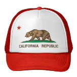 California State Flag Trucker Hat (red)