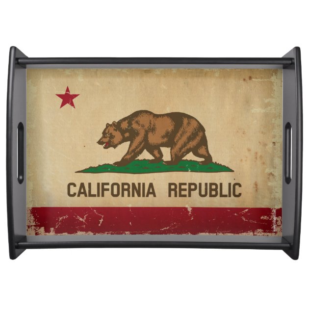 California State Flag VINTAGE Serving Trays