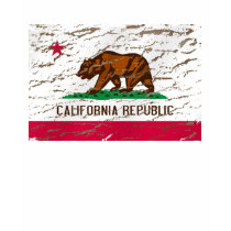 California State Machine Washed Retro Shirt by Funkart California State Machine Washed Retro Shirt