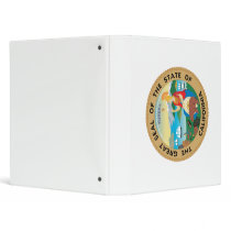 California State Seal Vinyl Binder