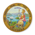 round_magnet - The official state seal of the state of California.  Part of the United States state seal series.  Collect all 50!