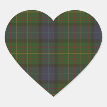 California State tartan Heart Sticker