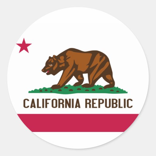 California Sticker Zazzle