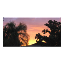 California Sunset by Fayme Harper Photo Card Template