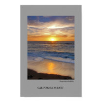 California Sunset posters