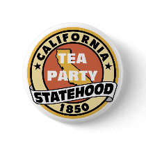 CALIFORNIA TEA PARTY STATE BUTTON