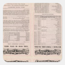 California, Texas, Arizona, and Mexico Square Stickers