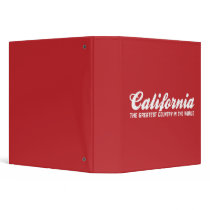 california the greatest country in the world binder