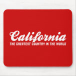 california the greatest country in the world mousepad