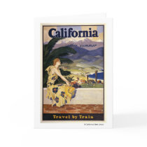 California this summer. Travel by Train  Greeting Cards