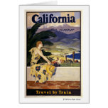California this summer. Travel by Train  Greeting Cards