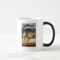 California this summer. Travel by Train mugs by castatelibrary California this summer. Travel by Train mugs