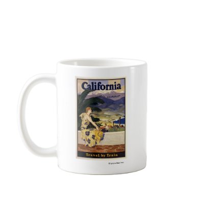 California this summer. Travel by Train  Mug by castatelibrary