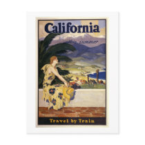 California this summer. Travel by Train  Postcards