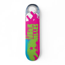 California Uber Alles neon template skateboards