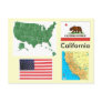 California, USA Postcard