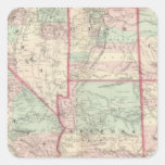 California, Utah, Nevada, Colorado Square Stickers
