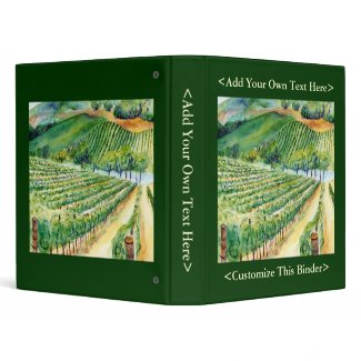 California Vineyard Binder binder