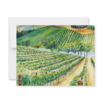 California Vineyard Invitation by donnabellas California Vineyard Invitation