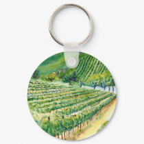 California Vineyard Keychain by donnabellas California Vineyard Keychain