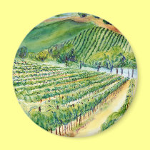 California Vineyard Magnet magnets