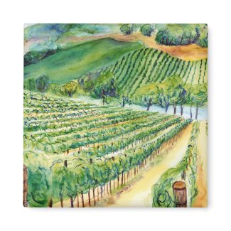 California Vineyard Magnet magnet