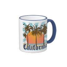California Vintage Souvenir Coffee Mugs