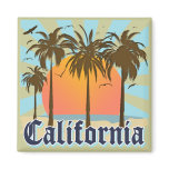 California Vintage Sunset magnets