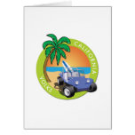 California Volks Dune Buggy with Palms Cards