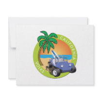 California Volks Dune Buggy with Palms invitations by frengi California Volks Dune Buggy with Palms invitations