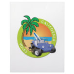 California Volks Dune Buggy with Palms Letterhead Design