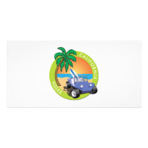 California Volks Dune Buggy with Palms photo cards by frengi California Volks Dune Buggy with Palms photo cards