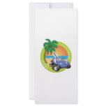 California Volks Dune Buggy with Palms Full Color Rack Card